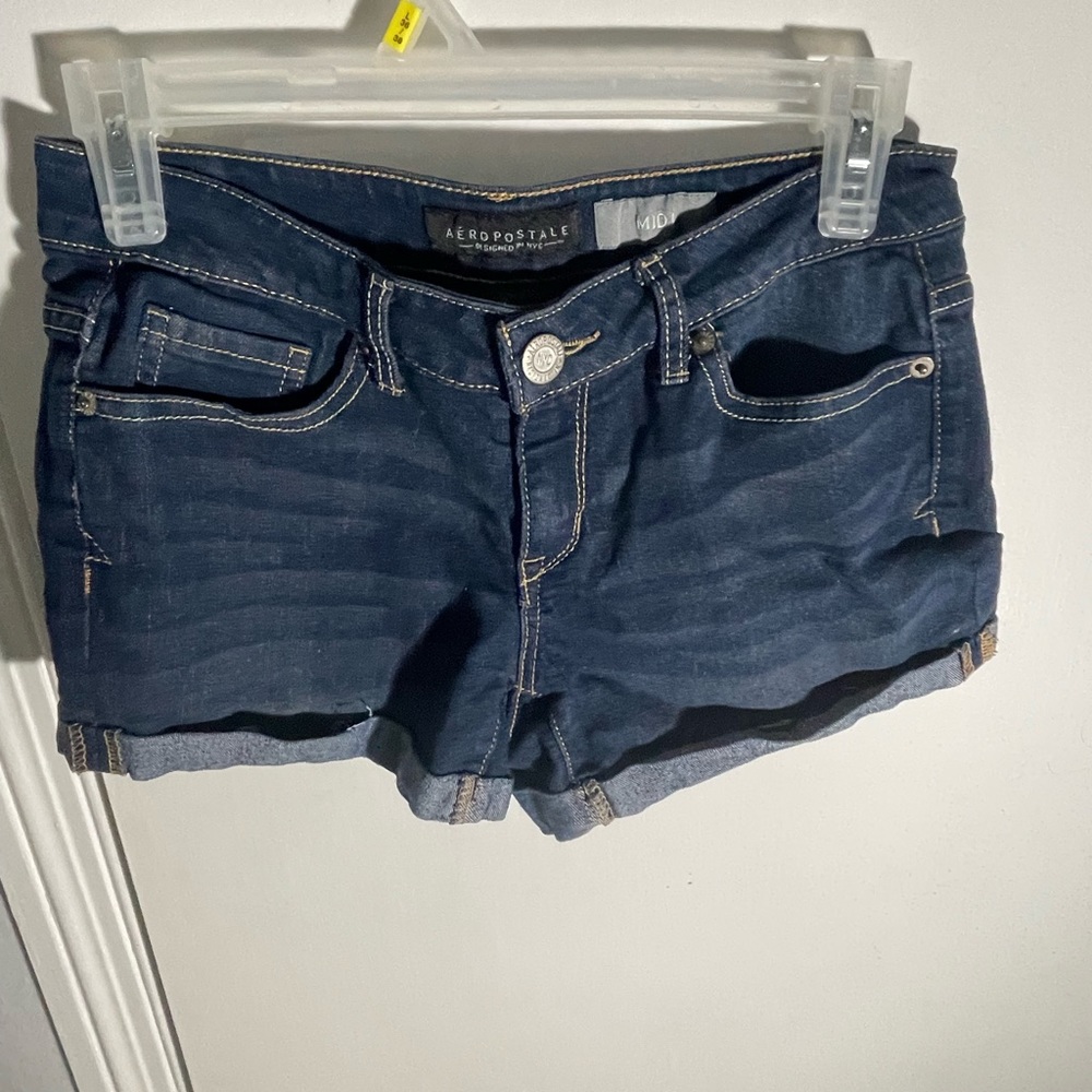 Aeropostale size 2 denim midi shorts